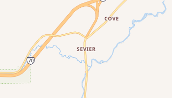 Sevier, Utah map