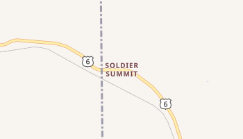 Soldier Summit, Utah map