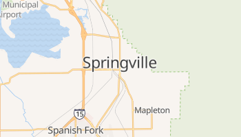 Springville, Utah map