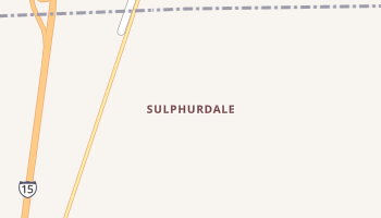 Sulphurdale, Utah map