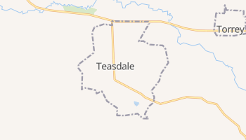 Teasdale, Utah map