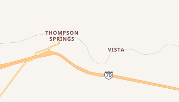 Thompson Springs, Utah map
