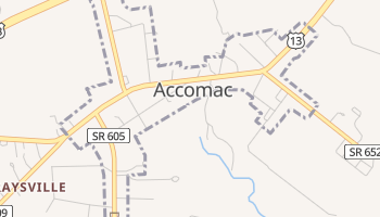 Accomac, Virginia map