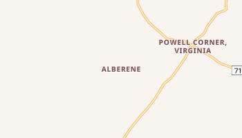 Alberene, Virginia map
