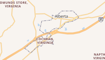 Alberta, Virginia map