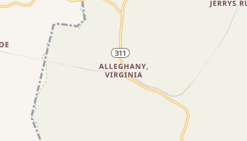 Alleghany, Virginia map