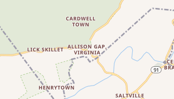 Allison Gap, Virginia map
