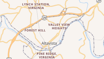 Altavista, Virginia map