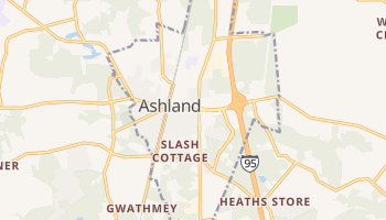 Ashland, Virginia map