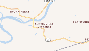Austinville, Virginia map