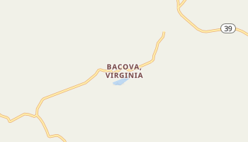 Bacova, Virginia map