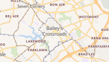 Baileys Crossroads, Virginia map