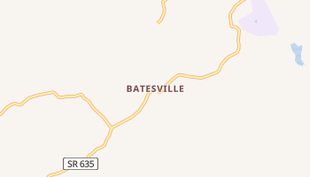 Batesville, Virginia map