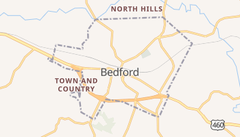 Bedford, Virginia map