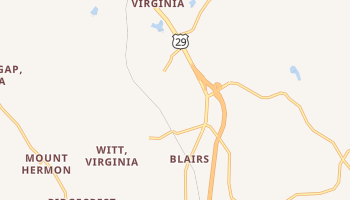 Blairs, Virginia map