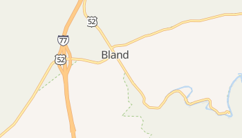 Bland, Virginia map