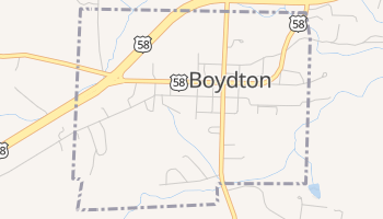 Boydton, Virginia map