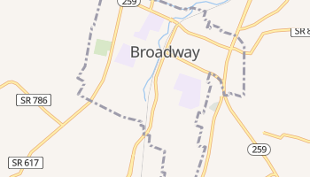Broadway, Virginia map