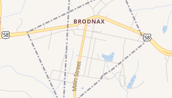 Brodnax, Virginia map