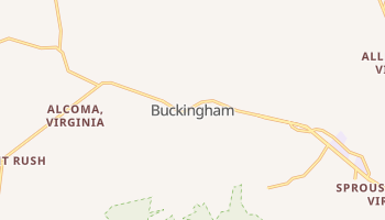 Buckingham, Virginia map