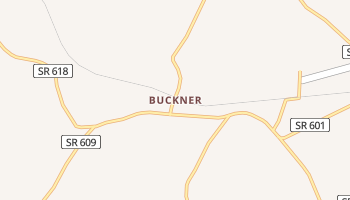 Buckner, Virginia map
