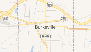 Burkeville, Virginia map