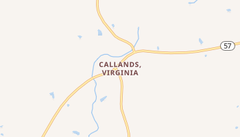 Callands, Virginia map