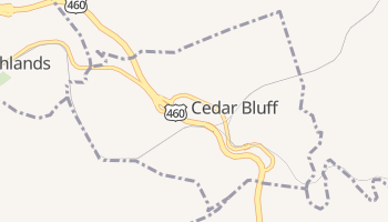 Cedar Bluff, Virginia map