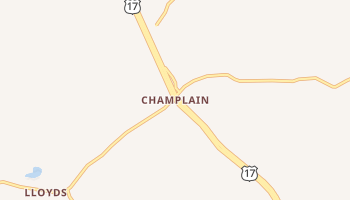 Champlain, Virginia map