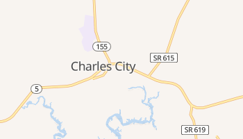 Charles City, Virginia map
