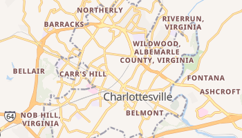 Charlottesville, Virginia map