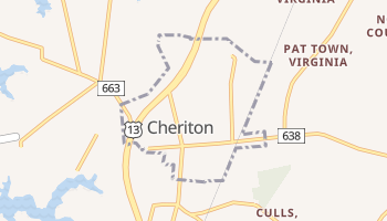 Cheriton, Virginia map