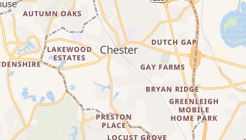 Chester, Virginia map
