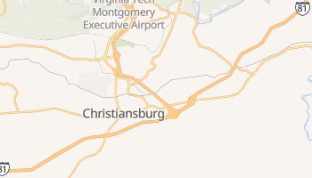 Christiansburg, Virginia map