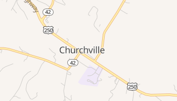 Churchville, Virginia map
