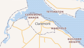 Claremont, Virginia map