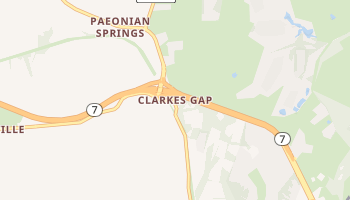Clarks Gap, Virginia map