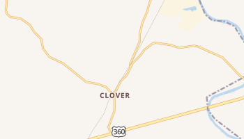 Clover, Virginia map