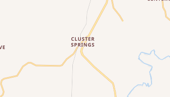 Cluster Springs, Virginia map