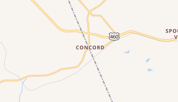 Concord, Virginia map