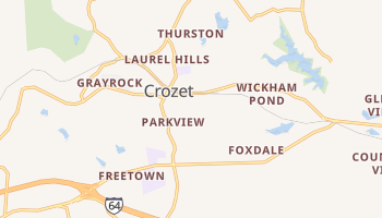 Crozet, Virginia map