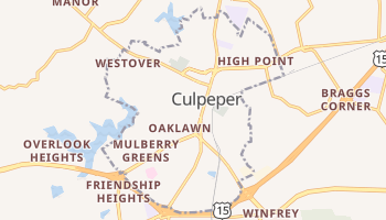 Culpeper, Virginia map