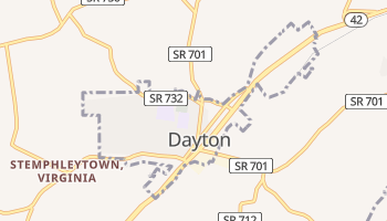 Dayton, Virginia map