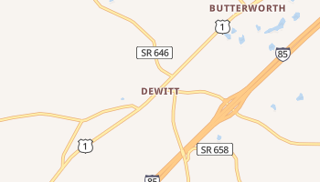 DeWitt, Virginia map