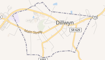 Dillwyn, Virginia map