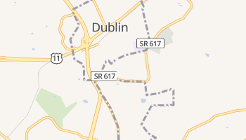 Dublin, Virginia map