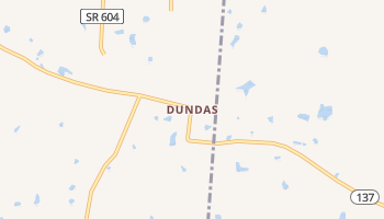 Dundas, Virginia map