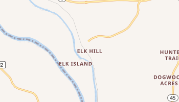Elk Hill, Virginia map