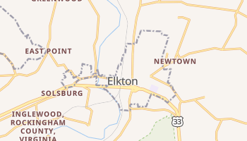 Elkton, Virginia map