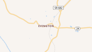 Evington, Virginia map